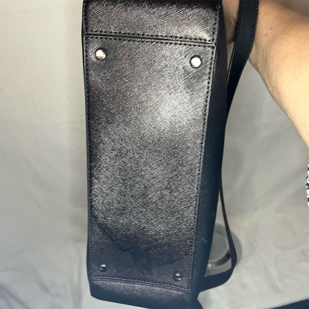 Kate Spade Black Leather Shoulder Bag Women's Casual Handbag - Picture 6 of 11